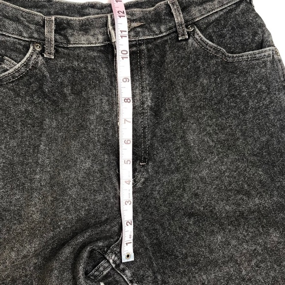 Vintage Lee Tapered High Rise Mom Jeans Black Wash Sz 12 Petite - Picture 10 of 14